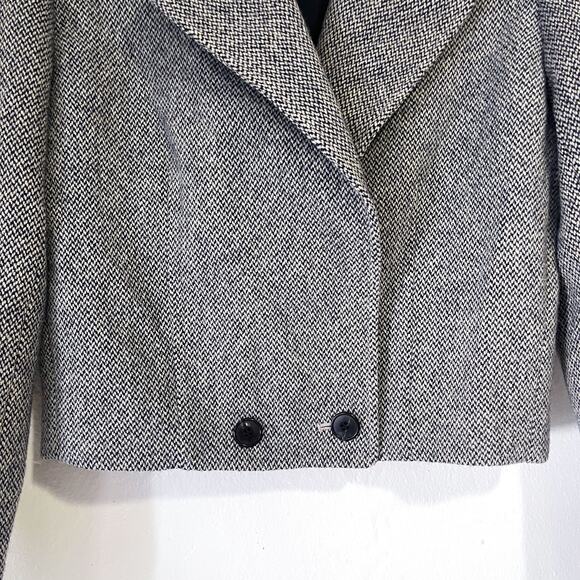 ISABEL MARANT ETOILE Cassidy Tweed Wool Blend Cropped Jacket Size XS/2 - Picture 9 of 16